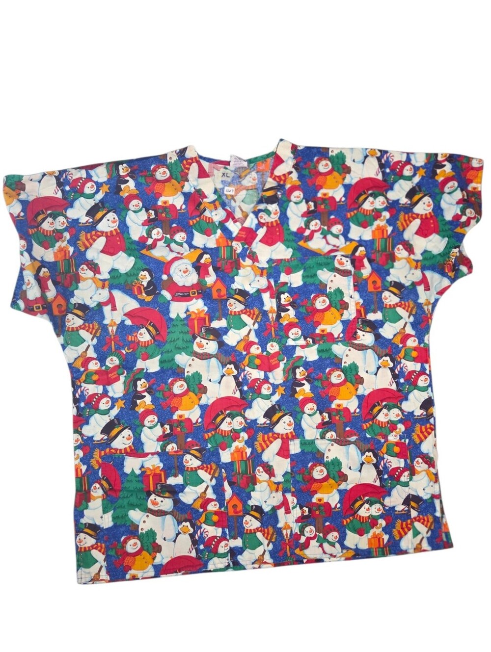 Christmas Scrub Top